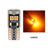 2X AMBER T10 W5W 3030 LED W5W CANBUS INDICATOR REPEATER LIGHT BULB ERROR FREE