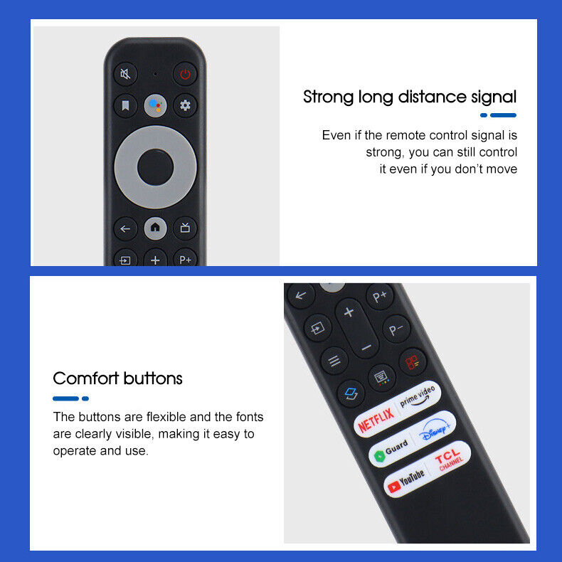 TCL RC902V FAR1 TV Remote Control 75C635, 65C635, 55C635, 50C635, 43C6 ...