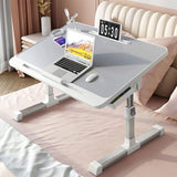 Laptop Bed Tray Desk Adjustable Table Sofa Sit Stand Desktop Computer Stand Fan
