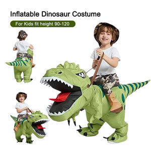 Inflatable Dinosaur Costume Riding T Rex Air Blow up Fancy Dress Party for Kids