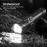 120000LM CREE P90 LED Tactical Flashlight USB Rechargeable Camping Hunting Torch