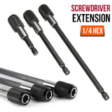 3PCS Screwdriver Kit Extension Quick Release 1/4 Hex Shank Holder Drill Bit Set