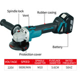 Brushless Cordless Angle Grinder 125mm Cutting Polishing For Makita 18V Battery