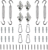 6mm 304 Stainless Steel Turnbuckle Kit – 4 Hook Open Body + Carabiners & Fixings