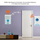 WIRELESS DOOR BELL DOORBELL DIGITAL CORDLESS PORTABLE 36 CHIME 100M RANGE DM