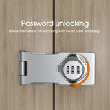 Mechanical Password Lock Hasp – Keyless Combination Cabinet Drawer Door Lock