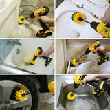 3PCS Grout Power Scrubber Clean Drill Brush Tub Cleaner Combo Tool Kit