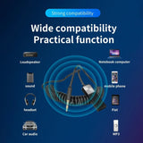Wireless Bluetooth 5.1 Receiver Dongle Car AUX Music 3.5mm Adapter Cable