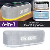 Colorful Speaker 6in1 Wireless Charging Multi-Function Bluetooth Speaker