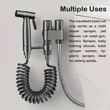 1-In-2-Out Dual Control Valve Handheld Toilet Faucet Sprayer Douche Bidet Spray