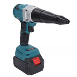 Brushess Cordless Rivet Gun Automatic Pop Gun For Makita 18V Two Battery