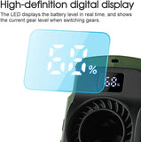 8000mAh Waist Hanging Portable Fan, Rechargeable USB Mini Clip Fan with 3 Speeds