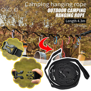 Camping Lanyard Rope Camp Hanging Rope Tent Accessories Campsite Clothesline