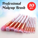 Professional Makeup Brush Set Foundation Blusher Cosmetic Make-up Brushes 10pcs