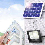 LED Solar Light Street Flood Sensor Remote Outdoor Garden Security Lamp NEW