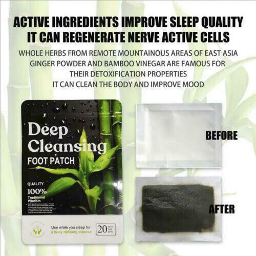 10/30/50/60x Detox Foot Patches Pads Body Toxins Feet Slimming Cleansing Herb