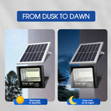 LED Solar Light Street Flood Sensor Remote Outdoor Garden Security Lamp NEW