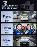 1080P Car Dash Camera Video DVR Recorder Front and Rear Night Vision Dual Cam