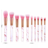 Professional Makeup Brush Set Foundation Blusher Cosmetic Make-up Brushes 10pcs