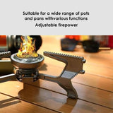 Outdoor Portable Folding Gas Stove With Carrying Case Windproof Camping Burner