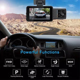 1080P Car Dash Camera Video DVR Recorder Front and Rear Night Vision Dual Cam