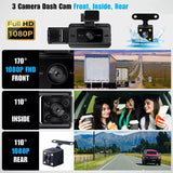 1080P Car Dash Camera Video DVR Recorder Front and Rear Night Vision Dual Cam