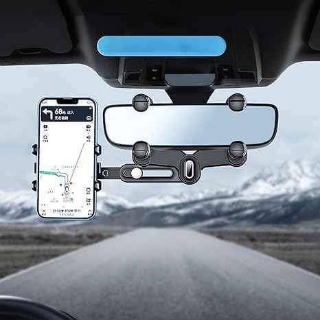 Car Phone Holder Car Phone Mount Rearview Mirror Mobile Phone Holder Navigation Recorder