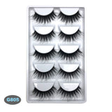 3D 5 Pairs Mink Natural Thick False Fake Eyelashes Eye Lashes Makeup Extension