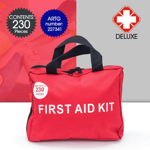 230 PCS Emergency First Aid Kit Medical Travel Set Workplace Family Sa ...