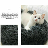 Dog Cat Pet Calming Bed Warm Soft Plush Nest Comfy Sleeping Kennel Cave Mat Pad