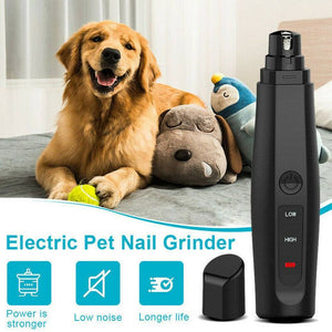 Electric Dog Toe Nail File Grinder Clippers Pet Cat Claw Grooming Trimmer Tools