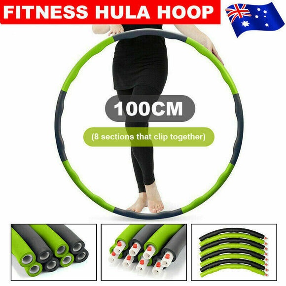 100CMFoam Padded Fitness Hula Hoop Body Massage Waist Slim Exercise Hoola Hoops