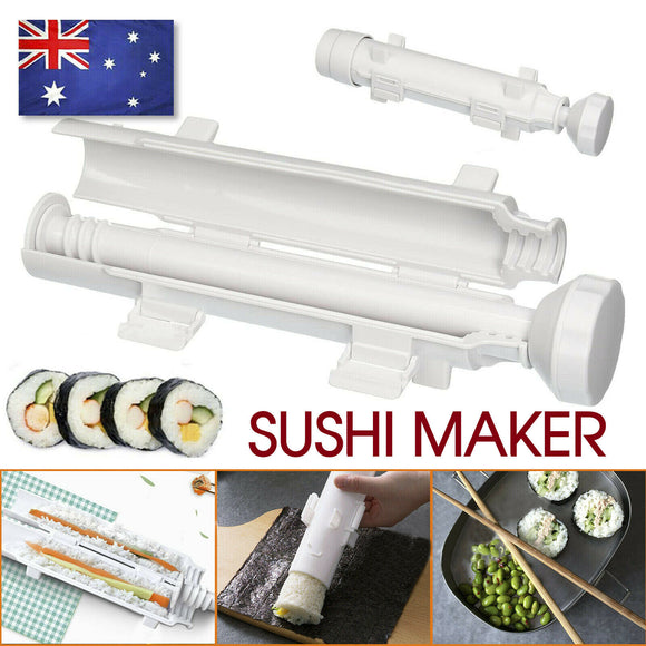 Sushi Tube Kit Machine Apparatus Rolling Rice Roller Mold DIY Maker Tool Kitchen