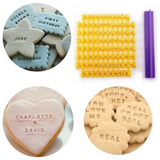 Value Set of 3pce Cookie Tray & Fondant Letter and Number Impress Set