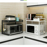 Microwave Oven Shelf Kitchen Organiser Storage Rack Holder Adjustable Stand