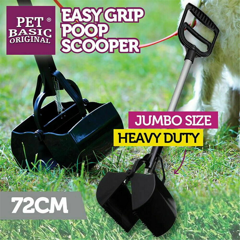 Jumbo Pet Dog Waste Easy Pickup Pooper Scooper Walking Poop Scoop Pick ...