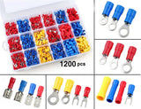 1200X Assorted Crimp Terminals Insulated Electrical Wire Spade Connector Kit Box