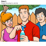 Beer Funnel Snorkel Drinking Straw Games Hens Bucks House Party Entertainment