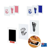 2PCS/4PCS Newborn Baby Pet Wipe Safe Inkless Hand Foot Print Keepsake Kit Christmas Gift