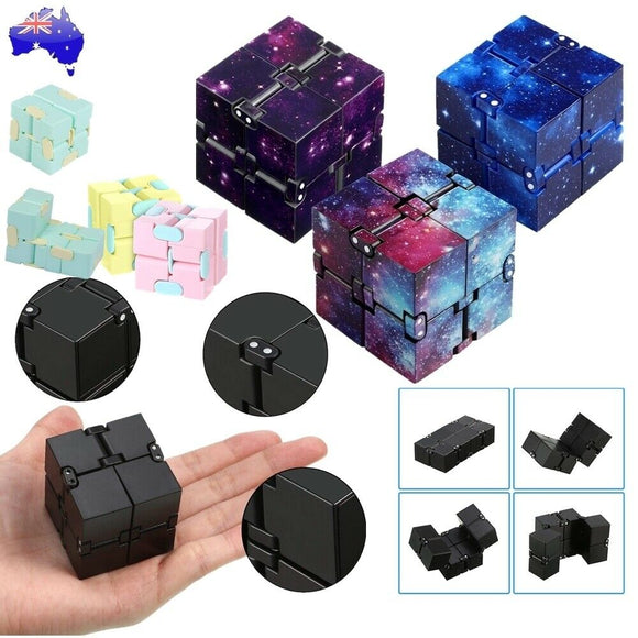 Fidget Infinity Cube Sensory Autism Anxiety Stress Relief Toys Magic Puzzle ADHD