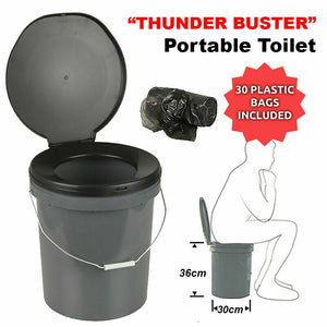 20L Toilet BUCKET Portable Outdoor Box Thunder Boom Travel Camping Bush Dunny