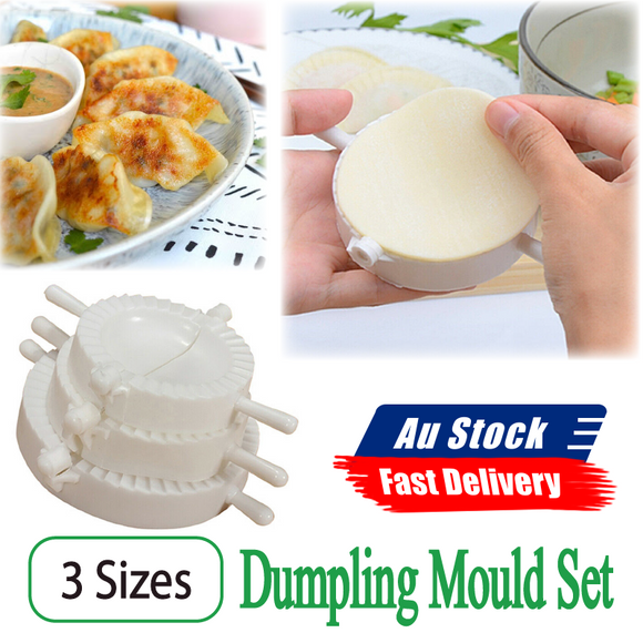 3Pcs 3 Sizes Pierogi Ravioli Empanada Maker Dumpling Press Mould Gadget