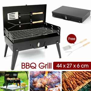 Portable BBQ Grill Outdoor Hibachi Charcoal BBQ Barbecue Tool Set Picnic Camping