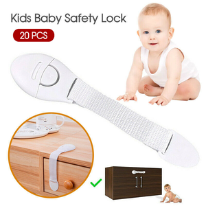 20X Child Kids Baby Safety Lock For Door Drawers Cupboard Cabinet Adhesive