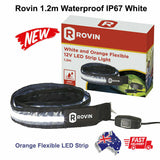 Rovin 1.2m Waterproof IP67 White and Orange Flexible LED Strip