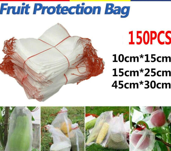 50 Fruit Net Bags Agriculture Garden Vegetable Protection Mesh Insect Proof