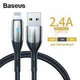 Baseus Cable Fast Charging Charger Cord compatible with iPhone XS XR 8 7 6 iPad