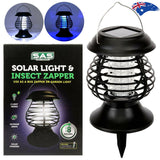 Solar Mosquito Killer Lamp Fly Trap Zapper Catcher Insect Indoor /Outdoor