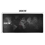 30x80cm World Map Mousepad Mouse Pad Mat Gaming Laptop Computer