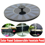 Solar Fountain Water Pump Bird Panel Garden Pond Pool Decor Submersible Watering